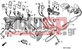 HONDA - XL1000V (ED) Varadero 2000 - Electrical - WIRE HARNESS - 38120-MN4-008 - HORN COMP. (LOW)