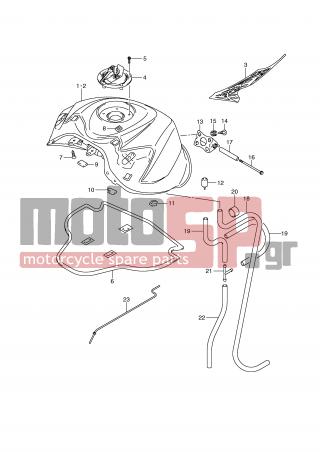 SUZUKI - GSX-R600 (E2) 2008 - Body Parts - FUEL TANK (MODEL K9) - 09352-12163-600 - HOSE, JOINT