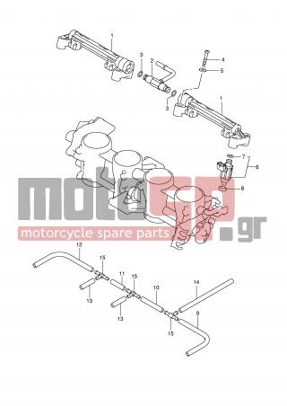 SUZUKI - GSR600A (E2) 2008 - Engine/Transmission - THROTTLE BODY HOSE/JOINT - 13471-29G00-000 - DELIVERY PIPE