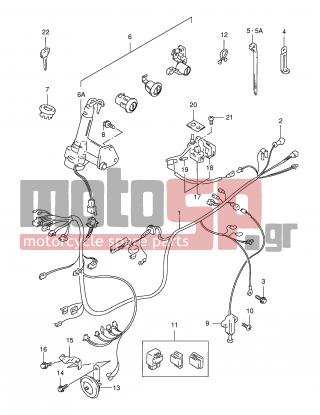 SUZUKI - AN150 Y (E34) 2000 - Electrical - WIRING HARNESS - 09407-14403-000 - DISCONTINUED