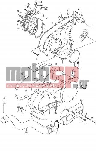 SUZUKI - AN400 (E2) Burgman 2007 - Κινητήρας/Κιβώτιο Ταχυτήτων - CRANKCASE COVER (MODEL K9) - 11384-05H40-000 - CLAMP