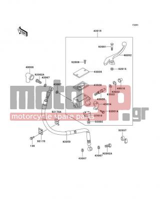 KAWASAKI - KLR250 2001 -  - Front Master Cylinder