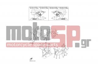 YAMAHA - YZF R6 (GRC) 2000 - Body Parts - COWLING 2 - 5EB-28303-30-00 - Graphic Set, Lower Cover 2