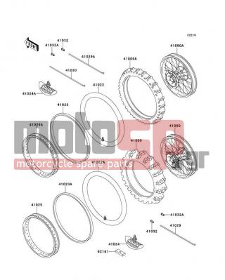 KAWASAKI - KX250 2001 -  - Wheels/Tires