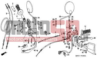 HONDA - XL1000V (ED) Varadero 2004 - Frame - SWITCH/CABLE/LEVER - 93901-32320- - SCREW, TAPPING, 3X12