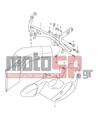 SUZUKI - GSX1300R (E2) Hayabusa 2004 - Body Parts - COWL BODY INSTALLATION PARTS - 08313-2008B-000 - NUT