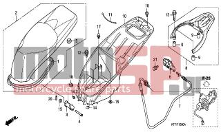 HONDA - SH125 (ED) 2009 - Body Parts - SEAT/LUGGAGE BOX - 91509-KY4-900 - SCREW, PAN, 5X11.5