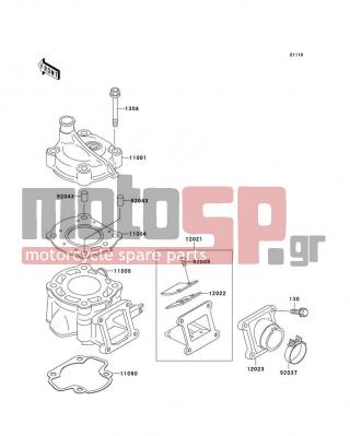 KAWASAKI - KX60 2001 - Engine/Transmission - Cylinder Head/Cylinder - 11004-1218 - GASKET-HEAD