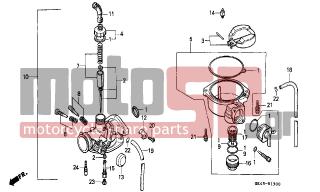 HONDA - C50 (GR) 1988 - Engine/Transmission - CARBURETOR (C50DF/G/DG/J/N/SN) - 16028-187-003 - SCREW SET B