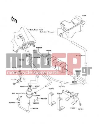 KAWASAKI - KLR650 NEW EDITION 2014 - Body Parts - Fuel Evaporative System(CA) - 16164-0009 - CANISTER