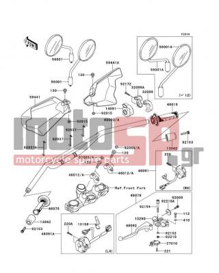 KAWASAKI - KLR650 NEW EDITION 2014 -  - Handlebar