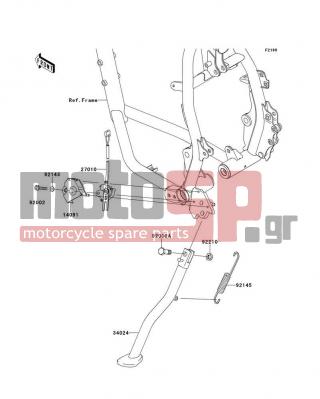 KAWASAKI - KLR650 NEW EDITION 2014 -  - Stand(s) - 92145-0085 - SPRING,SIDE STAND