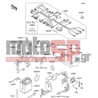 KAWASAKI - KLR™650 2014 -  - Chassis Electrical Equipment - 14024-1375 - COVER,BATTERY