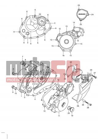 SUZUKI - DR125SM (E2) 2009 - Engine/Transmission - CRANKCASE COVER - 01547-0630A-000 - BOLT (6X30)