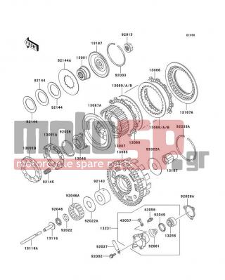 KAWASAKI - VULCAN 1500 CLASSIC 2001 - Engine/Transmission - Clutch