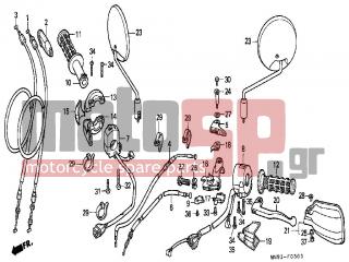 HONDA - NX650 (ED) 1988 - Frame - SWITCH/CABLE - 17910-MN9-000 - CABLE COMP. A, THROTTLE