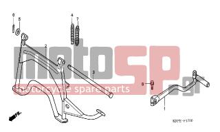 HONDA - SCV100F (ED) Lead 2005 - Κινητήρας/Κιβώτιο Ταχυτήτων - KICK STARTER ARM/STAND