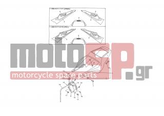 YAMAHA - YZF R6 (GRC) 2001 - Body Parts - SIDE COVER - 5MT-2173L-00-00 - Graphic Set 1