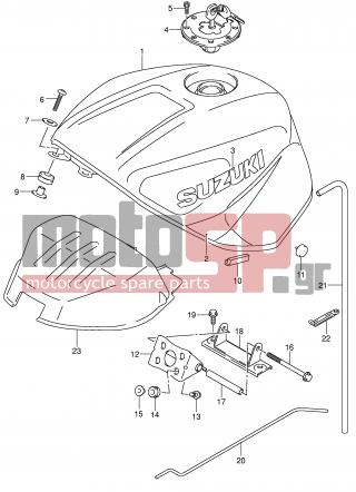 SUZUKI - GSX-R750 (E2) 2002 - Body Parts - FUEL TANK (MODEL K2) - 09320-08001-000 - CUSHION