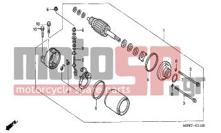 HONDA - CBR600F (ED) 2006 - Electrical - STARTING MOTOR - 95701-0602800 - BOLT, FLANGE, 6X28