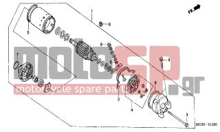 HONDA - XL650V (ED) TransAlp 2004 - Ηλεκτρικά - STARTING MOTOR - 95801-0603200 - BOLT, FLANGE, 6X32