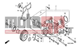 HONDA - VFR1200FB (ED) 2011 - Engine/Transmission - SIDE GEAR CASE - 90006-MGE-010 - BOLT, UBS, 8X40
