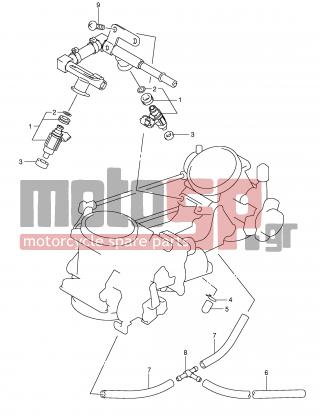 SUZUKI - SV1000 (E2) 2003 - Engine/Transmission - FUEL DELIVERY PIPE - 15730-16G00-000 - DELIVERY PIPE ASSY
