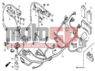 HONDA - XL600V (IT) TransAlp 1990 - Electrical - WIRE HARNESS / IGNITION COIL - 31700-124-008 - RECTIFIER ASSY., SILICON (SHINDENGEN)