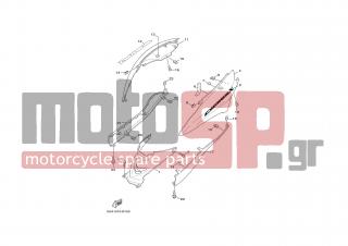 YAMAHA - XC125 (GRC) 2004 - Body Parts - SIDE COVER - 5ML-F171M-00-P3 - Mole, Side Cover 2