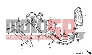 HONDA - FES125 (ED) 2001 - Exhaust - EXHAUST MUFFLER - 18293-GZ5-000 - RUBBER, PROTECTOR PACKING