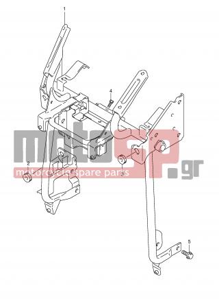 SUZUKI - AN650 (E2) Burgman 2004 - Body Parts - LEG SHIELD BRACE - 01550-08163-000 - BOLT, LOWER