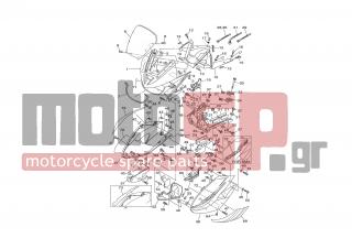 YAMAHA - TDM900 ABS (GRC) 2007 - Body Parts - COWLING 1 - 5PS-28393-50-00 - Graphic 3