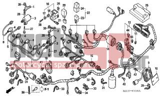 HONDA - CBR1100XX (ED) 2005 - Electrical - WIRE HARNESS - 90690-GHB-611 - CLIP, HARNESS BAND, 25MM