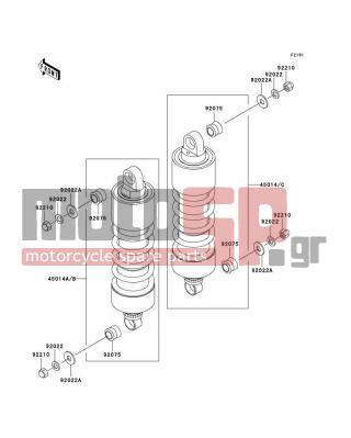 KAWASAKI - VULCAN 1500 CLASSIC FI 2000 -  - Suspension/Shock Absorber - 92022-246 - WASHER,10.5X26X2.3