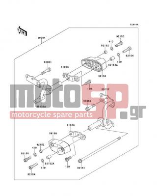 KAWASAKI - NINJA® 300 ABS SE 2014 -  - Accessory(Engine Guard) - 92152-1661 - COLLAR,10.6X13.8X7.8