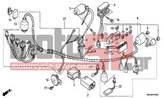 HONDA - XR125L (ED) 2005 - Electrical - WIRE HARNESS - 31700-124-008 - RECTIFIER ASSY., SILICON (SHINDENGEN)