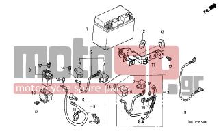 HONDA - CBF500A (ED) ABS 2006 - Electrical - BATTERY - 32410-MET-640 - CABLE, STARTER MOTOR