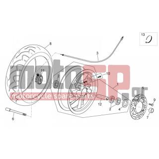 Aprilia - ATLANTIC 400-500 SPRINT 2008 - Frame - FRONT wheel - AP8128114 - Ελαστικό 120/70-14