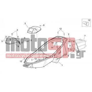 Aprilia - ATLANTIC 400-500 SPRINT 2006 - Body Parts - Space under the seat - AP8152108 - ΒΙΔΑ M6x15*