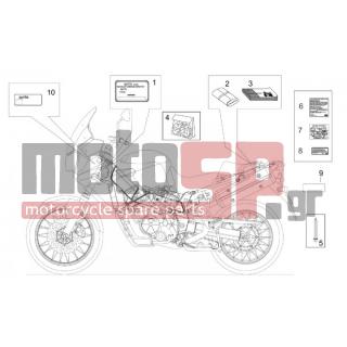 Aprilia - CAPO NORD ETV 1000 2002 - Body Parts - Sticker and signs - AP8177215 - Αυτοκόλλητο-σειρά