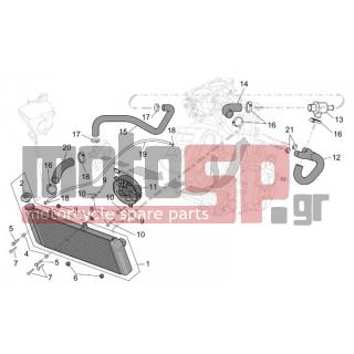 Aprilia - CAPO NORD ETV 1000 2003 - Engine/Transmission - cooling system - AP8144349 - ΣΩΛΗΝΑΣ ΝΕΡΟΥ CAPONORD