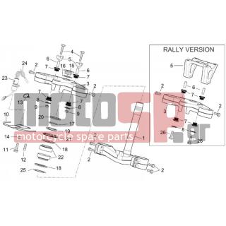 Aprilia - CAPO NORD ETV 1000 2003 - Frame - Steering wheel - AP8150392 - ΒΙΔΑ M10x65*
