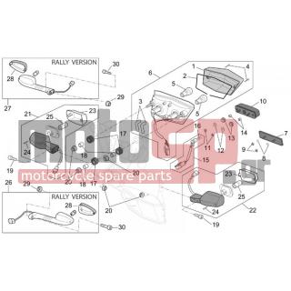 Aprilia - CAPO NORD ETV 1000 2001 - Electrical - lights back - AP8127170 - ΚΡΥΣΤΑΛ ΠΙΣΩ ΦΑΝΟΥ CAPONORD