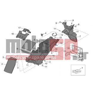 Aprilia - CAPO NORD ETV 1000 2003 - Body Parts - Space under the seat - AP8158036 - ΚΑΠΑΚΙ ΜΠΑΤΑΡΙΑΣ CAPONORD