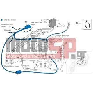 Aprilia - CAPO NORD ETV 1000 2005 - Electrical - Electrical Installation II - AP8152281 - ΒΙΔΑ M6x30