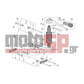 Aprilia - CAPO NORD ETV 1000 2004 - Suspension - connecting rod and shock absorbers - AP8163084 - ΡΥΘΜΙΣΤΗΣ ΠΙΣΩ ΑΜΟΡΤΙΣΕΡ CAPONORD