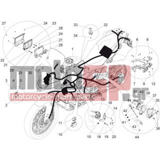 Aprilia - CAPONORD 1200 RALLY 2015 - Electrical - Central electrical system - B046023 - Ράβδος αντίδρασης κομπλέ