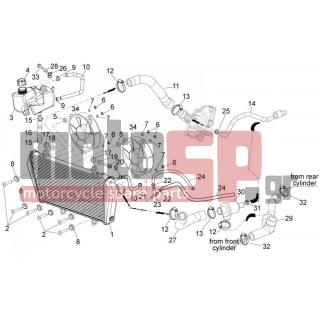 Aprilia - DORSODURO 1200 2012 - Engine/Transmission - cooling system - CM226901 - Σφιγκτήρας ελατηρίου 15/12
