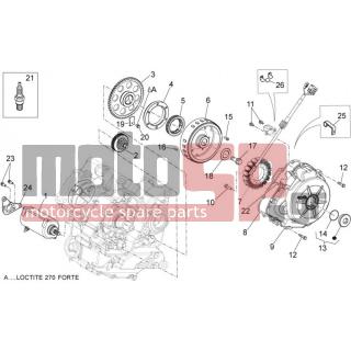 Aprilia - DORSODURO 1200 2012 - Electrical - ignition system - 878872 - Βίδα ΤΕ με ροδέλα