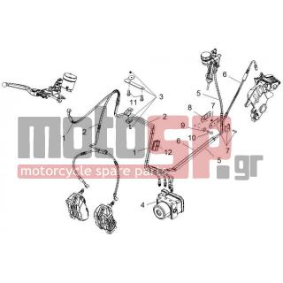 Aprilia - DORSODURO 1200 2012 - Brakes - ABS braking system - AP8152277 - ΒΙΔΑ M6X12